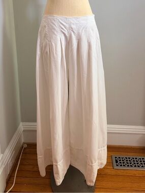 Free People White Wide Leg Pants